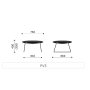 Taburet Chic Lounge, nohy Metallic, látka Synergy LDS 73