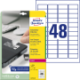 Etikety odolné na špeciálne použitie Avery `šachovnicový vzor` 45,7x21,2mm A4 biele 20 hárkov