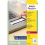 Etikety odolné na špeciálne použitie Avery `okamžite viditeľná manipulácia` 63,5x33,9mm biele