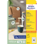 Etikety univerzálne kruhové 30mm Avery A4 10 hárkov