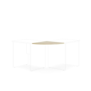 Doplnkový stôl bez nohy BASIC, 160x80x2,2cm, breza