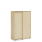 Policová skriňa BASIC, posuvné dvere bez zámku, 100x40x147,9cm, breza
