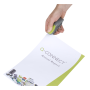 Zošívačka Q-CONNECT s kovovým mechanizmom sivá/zelená 10 listov