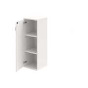 Policová skriňa Strong, zámok, L, 40x115,2x40 cm, biela/biela