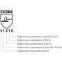 Rukavice ochranné celokoženné DONAU SAFETY zváracie TIG bielo-šedé veľ. 9/L