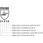 Rukavice ochranné celokoženné DONAU SAFETY zváracie TIG bielo-šedé veľ. 11/XXL